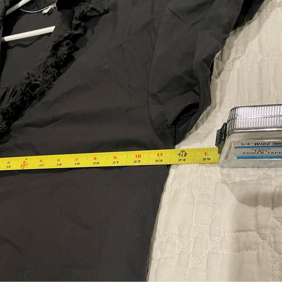 Anthropologie Pilcro Black Reworked Ruffle Oversized Tunic XL - Picture 7 of 9